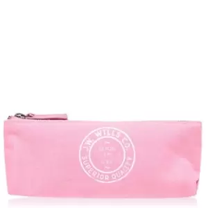 image of Jack Wills Walburn Stripe Pencil Case - Pink