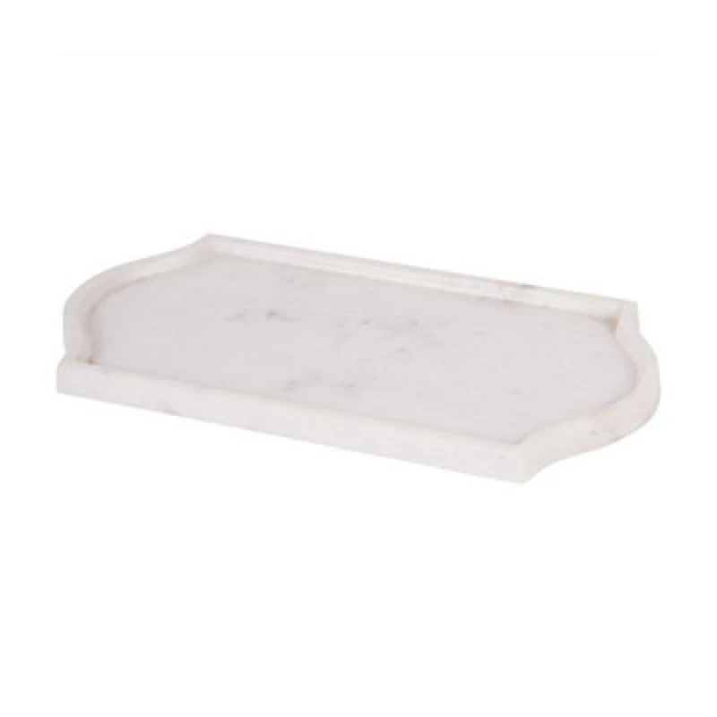 Image of Buttercup Farm Genoa Tray - Marble - L16 X W33 X H2cm - White
