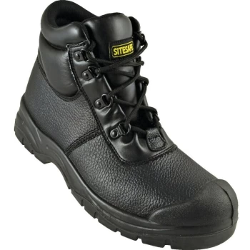 Image of Sitesafe S1P SRC Black Chukka Safety Boots - Size 12