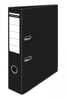 Image of Lever Arch File Polypropylene Foolscap 70mm Spine Width Black - Pack of 10