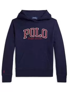 Image of Ralph Lauren Boys Polo Logo Hoodie - Navy, Size 3 Years