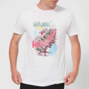 Image of DC Ho Ho Whoaaaaaaa Mens Christmas T-Shirt - White