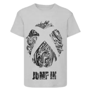 Image of Xbox Boys Jump In T-Shirt (9-10 Years) (Grey Heather)