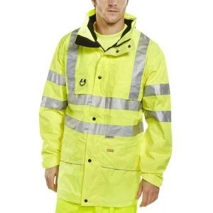 Image of B Seen High Visibility Carnoustie Jacket 5XL Saturn Yellow Ref