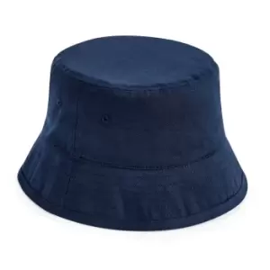 Image of Beechfield Childrens/Kids Organic Cotton Bucket Hat (M-L) (Navy)