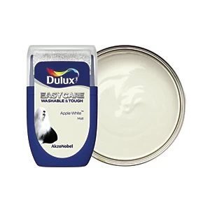 Image of Dulux Easycare Washable & Tough Apple White Matt Emulsion Paint 30ml