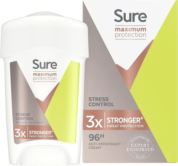 Image of Sure Maximum Protection Stress Control Deodorant Cream 45ml