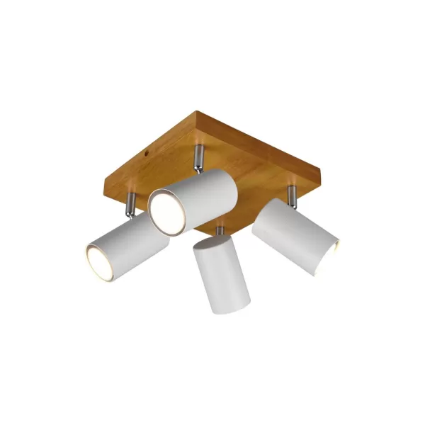 image of Marley II Modern 4 Light Ceiling Spotlight Clusters White Matt