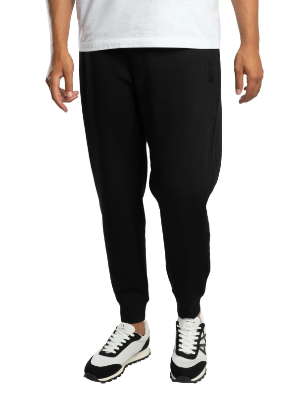 Image of Armani Exchange Box Logo Joggers Black/Gold XL