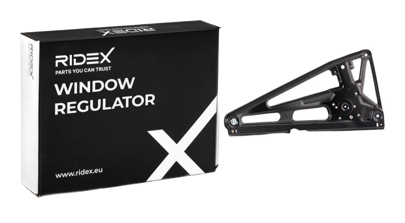 Image of RIDEX 1561W0180 Window regulator Right Rear, Operating Mode: Electric, without electric motor Window Winder (1561)