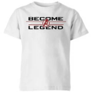 Image of Avengers Endgame Become A Legend Kids T-Shirt - White - 11-12 Years
