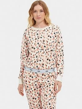 Image of UGG Nena Sweatshirt - Leopard, Leopard, Size S, Women