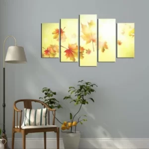 Image of 5ABSMDF-27 Multicolor Decorative MDF Painting (5 Pieces)