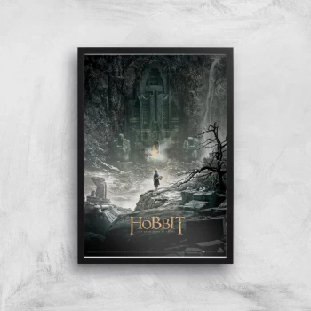 image of The Hobbit: The Desolation Of Smaug Giclee Art Print - A2 - Black Frame