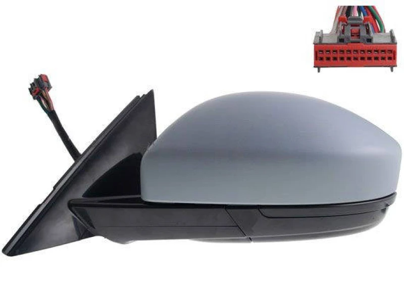Image of ALKAR 6143085 Wing mirror Left, Electric, with Peripheral Lighting, primed Outside Mirror (50)