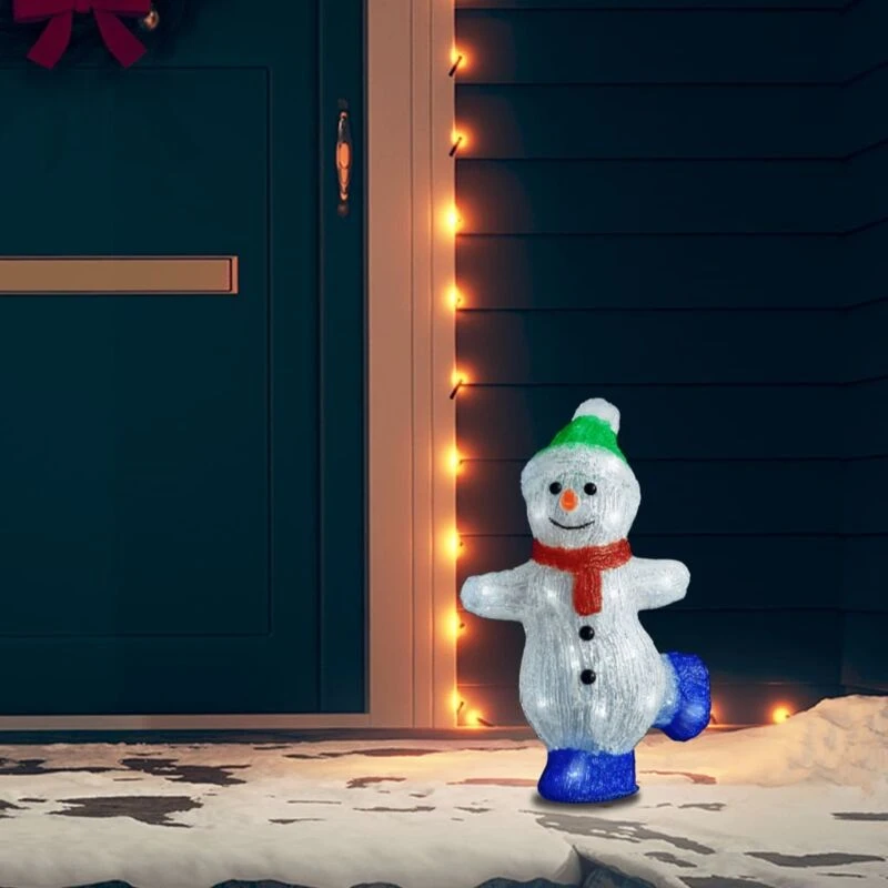 Image of VIDAXL Vidaxl - LED Christmas Acrylic Snowman Figure Indoor and Outdoor 30cm 8720286434109