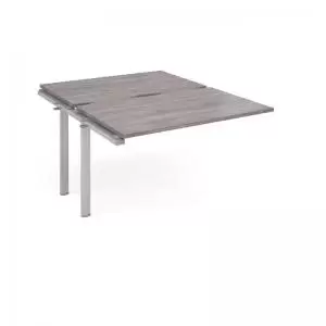Image of Adapt add on unit single 1200mm x 1600mm - silver frame and grey oak