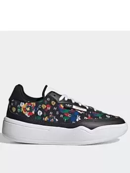 Image of adidas Originals Rich Mnisi Her Court Shoes, Black, Size 3.5, Women