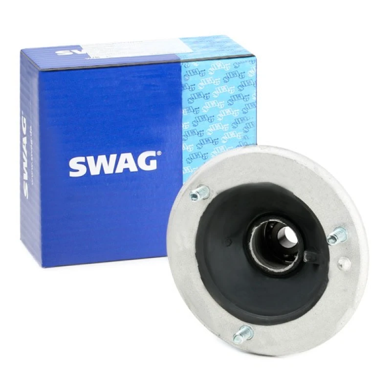 Image of SWAG 20 54 0007 Top strut mount Front Axle Left, with ball bearing Elastomer Suspension Strut Support Bearing (1180)