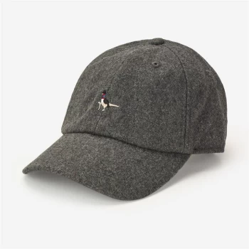 Image of Jack Wills Farnborough Check Wool Cap - Charcoal
