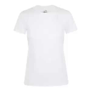 Image of SOLS Womens/Ladies Regent Short Sleeve T-Shirt (3XL) (White)