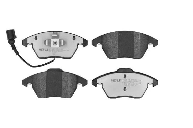 Image of MEYLE 025 235 8720/PD Brake pad set Front Axle, incl. wear warning contact, MEYLE-PD Quality, with anti-squeak plate Brake Pad Set,disc brake (402)