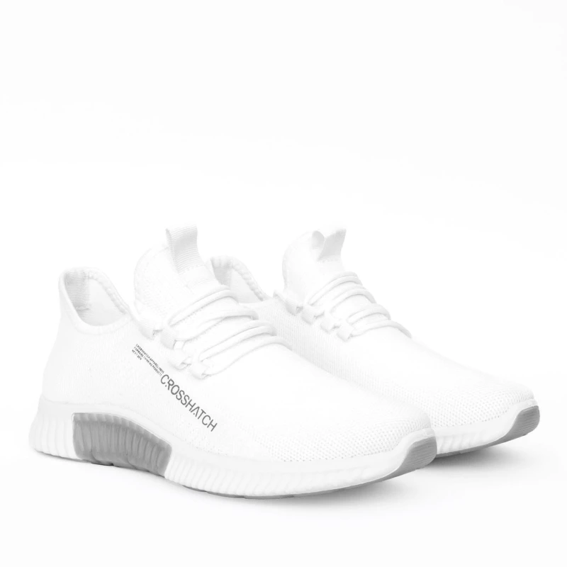 Image of Crosshatch Crosshatch Men Nimbus Trainers in White Size: 7 White 7 Male 5059294181280