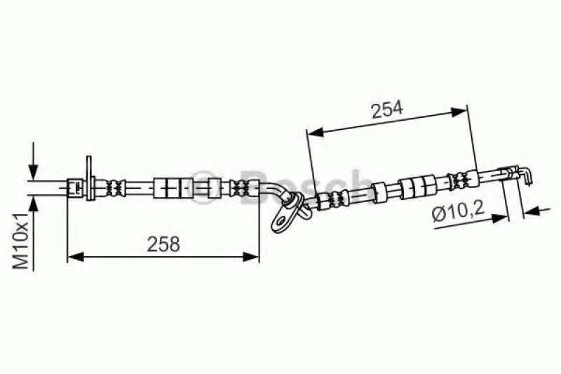 Image of Bosch 1 987 481 595 Brake Hose Brake Hose (83)