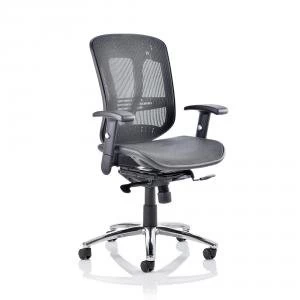 image of Adroit Mirage II Executive Chair With Arms Without Headrest Mesh Black