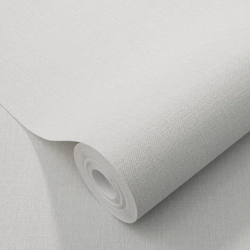 Image of Erismann Wallpaper Elle Decoration Luxury Plain Light Grey Woven Vinyl Wallpaper by Erismann Grey