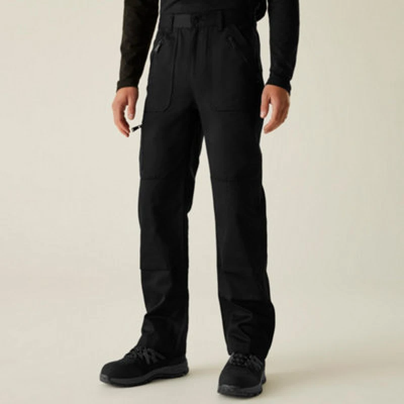 Image of Regatta Mens Pro Action Hardwearing Workwear Trousers 38 - Waist 38' (96.5cm), Inside Leg 34' BLACK TRJ600-800-38L