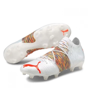 image of Puma Future Z 1.1 FG Football Boots - White/Red