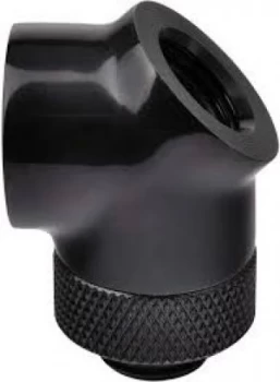 Image of ThermalTake Pacific 45 & 90 Degree Rotary Fitting - Black