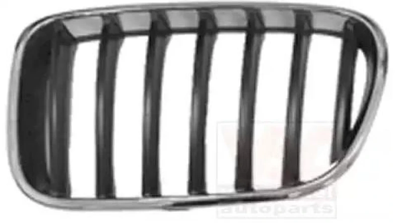 Image of VAN WEZEL 0682511 Radiator Grill Left, black, chrome Radiator Grille (472)