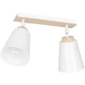 Image of Emibig Atlas White Twin Ceiling Spotlight 2x E27
