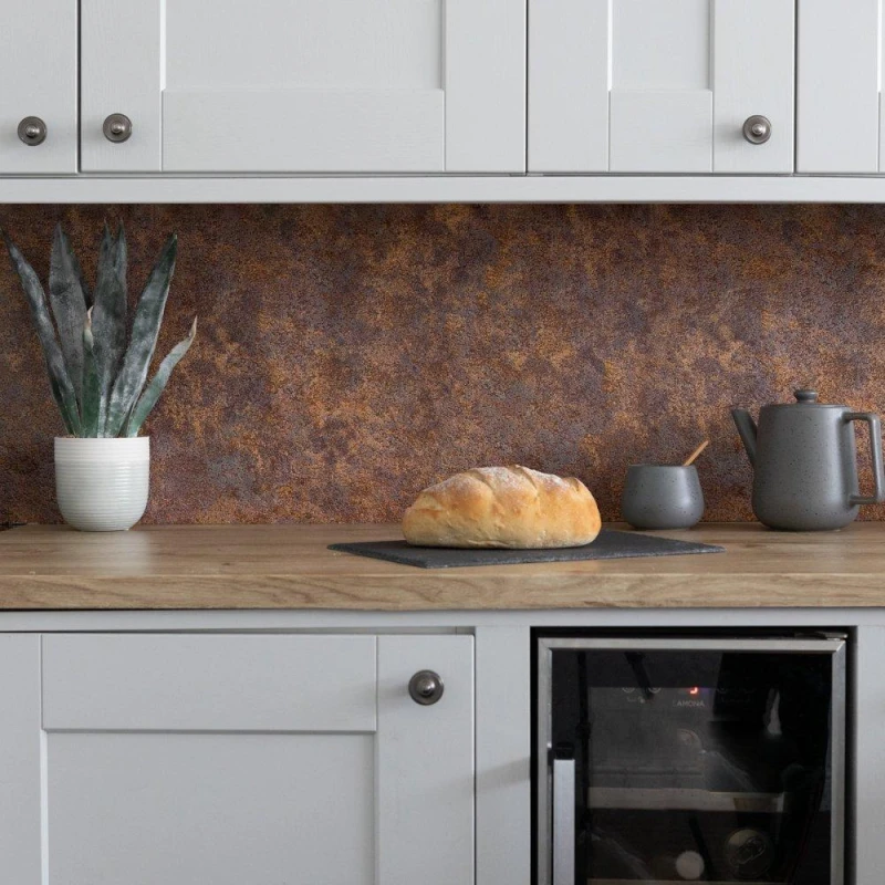 Image of D C Fix 3D Splashback Wallpaper Rusty Stone Brown unisex 67.5CMX4M