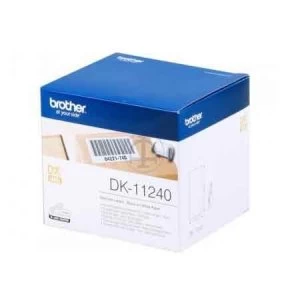 Image of Brother DK11240 Original Label Tape 102mm x 51mm Black on White x 600
