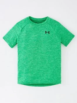 image of Boys, Under Armour Tech 2.0 T-Shirt - Green/Black, Size L=11-12 Years