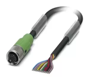 Image of Phoenix Contact 1430637 Sensor Cord, 12P, M12 Rcpt-Free End, 5M