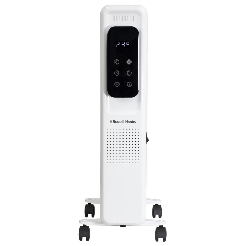 Image of Russell Hobbs 9 Fin RHOFR2009-D Oil Filled Radiator With Remote Control 2000W - White