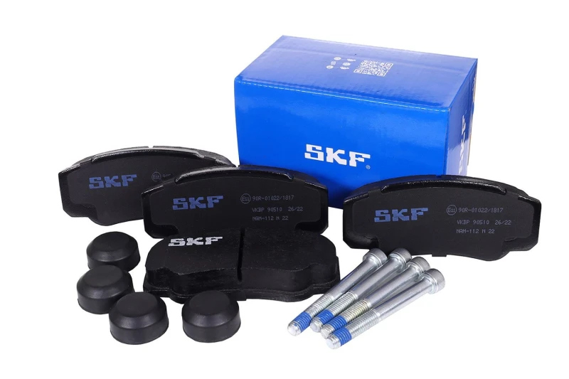 Image of SKF VKBP 90510 Brake pad set not prepared for wear warning indicator Brake Pad Set,disc brake (402)