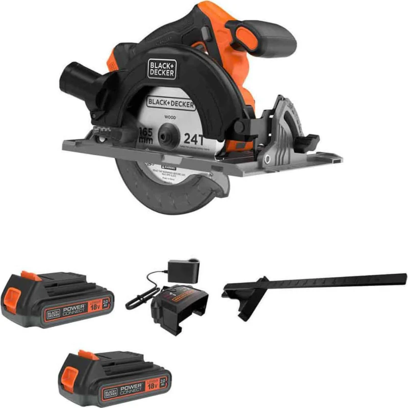 Image of Black and Decker BLCCS78 18v Cordless Brushless Circular Saw 165mm 2 x 2ah Li-ion Charger No Case BLCCS78D2