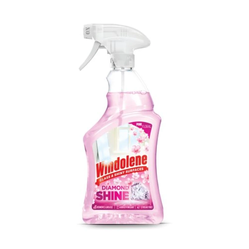 Image of Windolene Windolene Glass and Shiny Surfaces Spray 750ml Pink Floral (Pack of 6) 3249582 3249582
