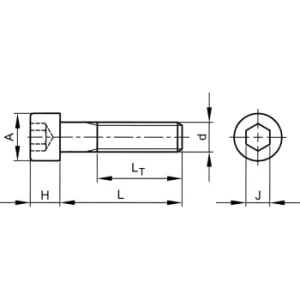 image of 1. BSW X 2. Skt Head Cap Screw (GR-12.9)