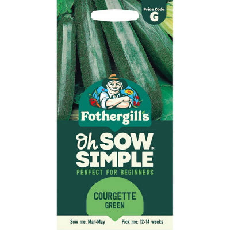 Image of Mr Fothergills Courgette 'green' Vegetable Seeds