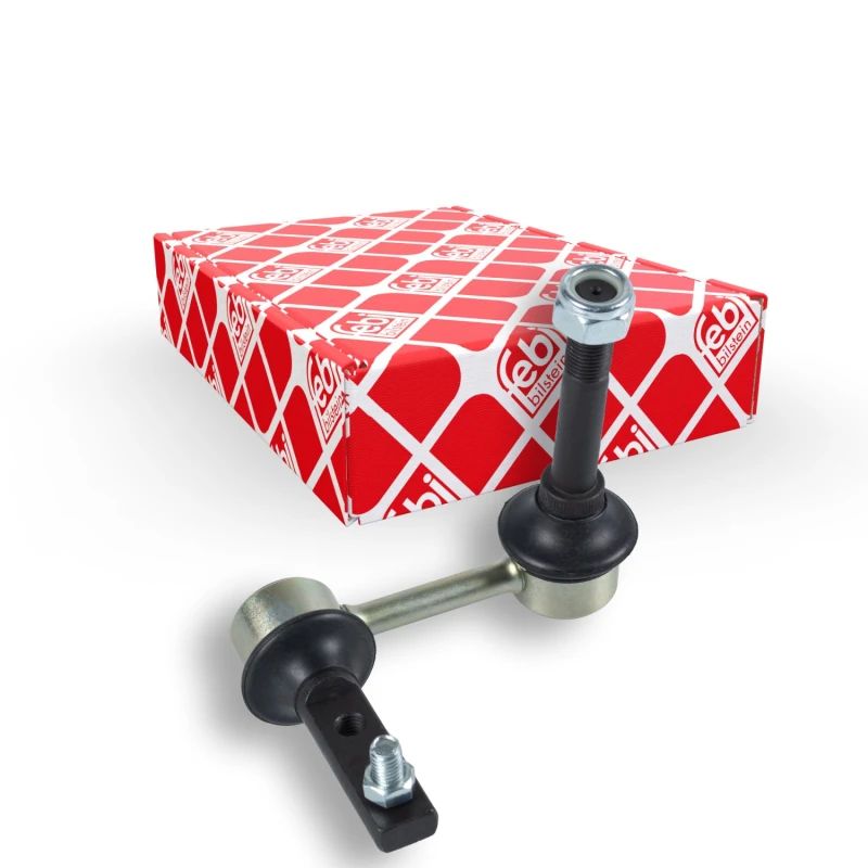 Image of FEBI BILSTEIN 42968 Anti-roll bar link Front Axle Right Steel Link Stabiliser (3229)