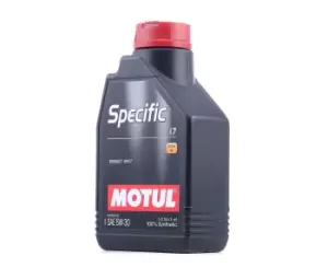 Image of MOTUL Engine oil SPECIFIC 17 5W-30 109840