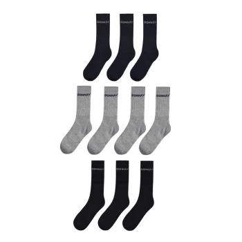 image of Donnay 10 Pack Crew Socks Children - Dark Asst