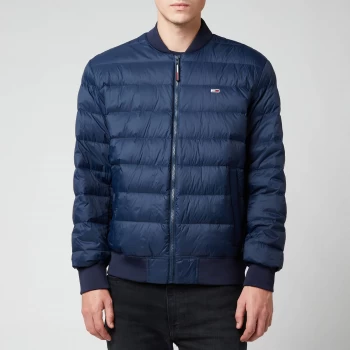 Image of Tommy Jeans Mens Light Down Bomber Jacket - Twilight Navy - M