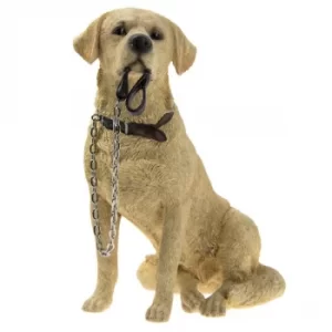 image of Walkies Golden Labrador Sitting Figurine by Lesser & Pavey